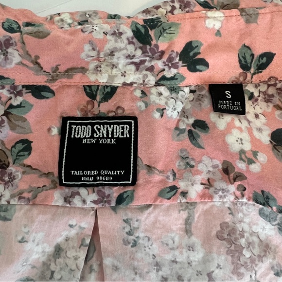 Todd Snyder long sleeve button down light weight floral print size small - Picture 5 of 5